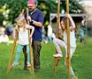WOODEN WALKING STILTS 90cm